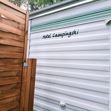 Hotel Tinyhaus Idyllisch Am Waldesrand Cottbus Exterior foto
