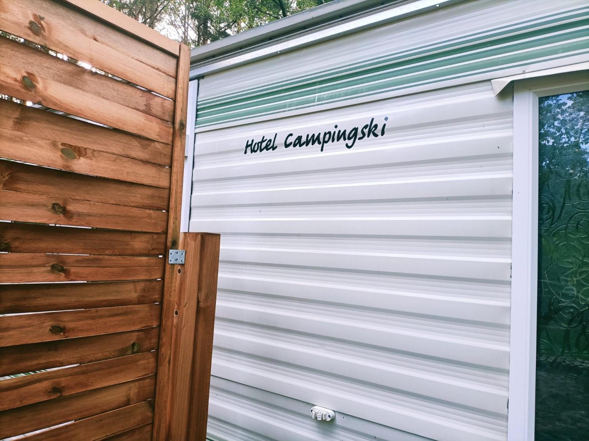 Hotel Tinyhaus Idyllisch Am Waldesrand Cottbus Exterior foto