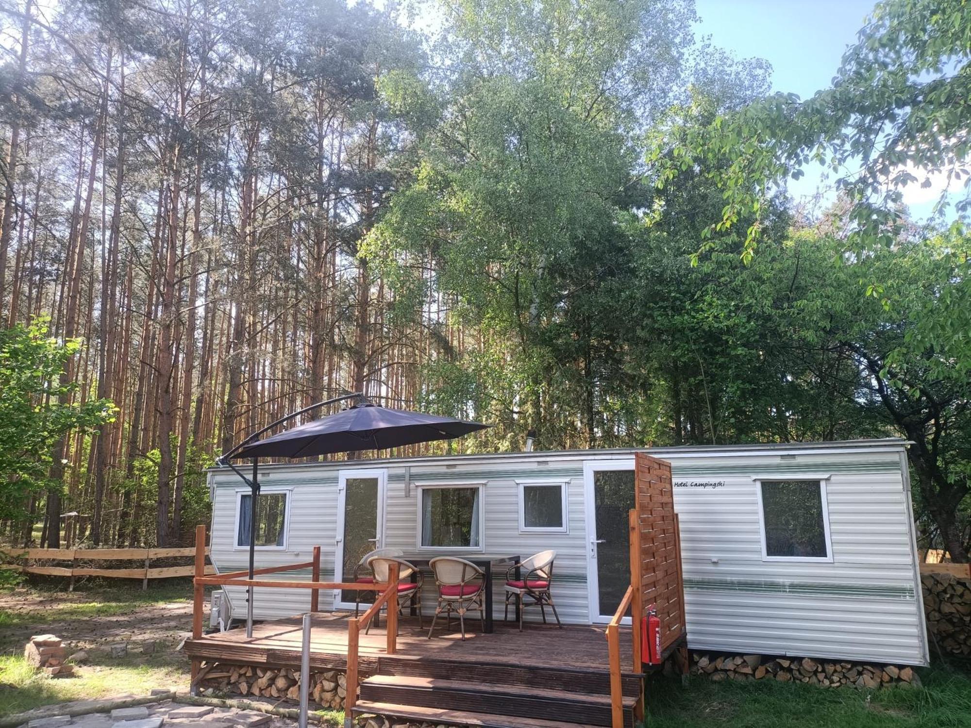 Hotel Tinyhaus Idyllisch Am Waldesrand Cottbus Exterior foto