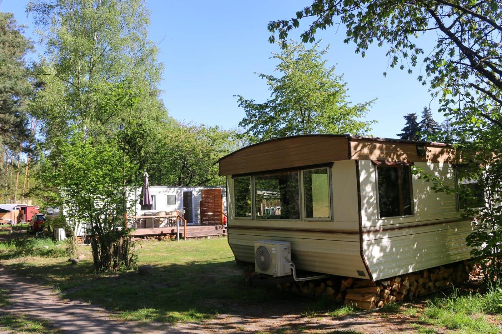 Hotel Tinyhaus Idyllisch Am Waldesrand Cottbus Exterior foto